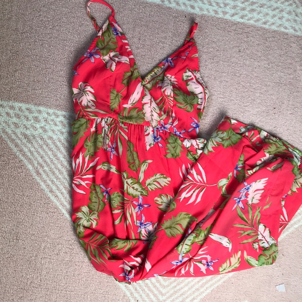 Hawian floral maxi dress